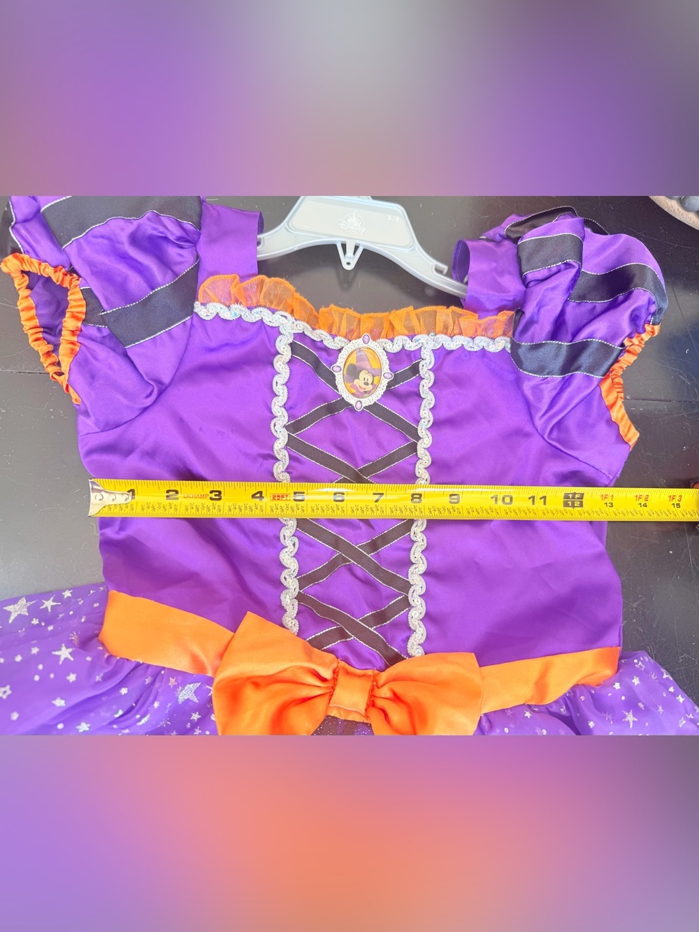 Disney Minnie Mouse Witch Halloween Costume kids 9/10 ears hat - Picture 13 of 16